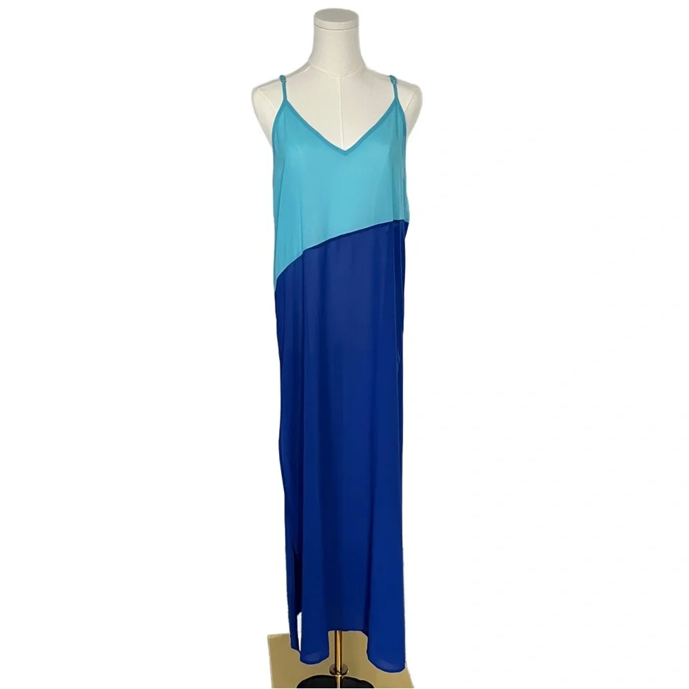 Lulu's Blue and Teal Swim Coverup Size M